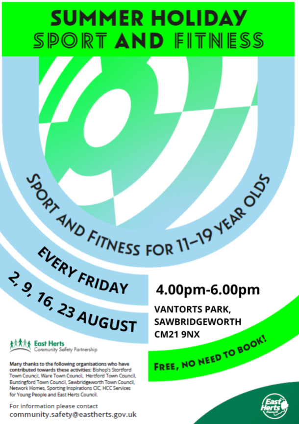 Summer Holiday Sport & Fitness Sessions 9th August