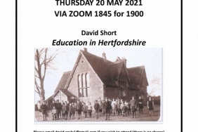 Sawbridgeworth Local History Society - David Short Education via Zoom