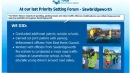 Police Priority Setting - Sawbridgeworth
