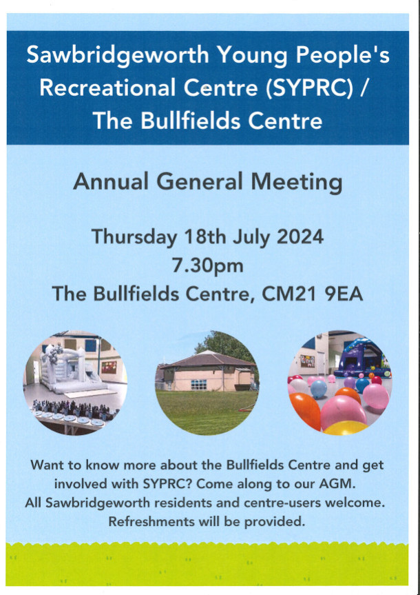 SYPRC’s Annual General Meeting (Bullfields)