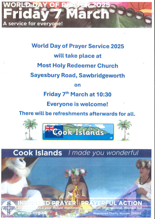 World Day of Prayer Service 2025 - Most Holy Redeemer Church