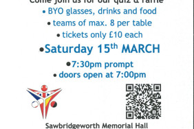 Quiz Night in Support of Sawbridgeworth Town Twinning